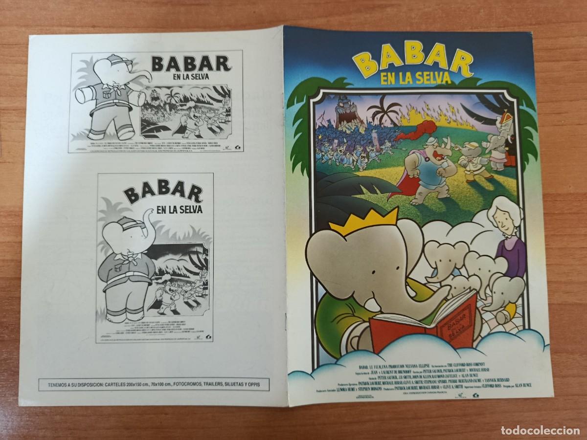 Cine: G34--GUIA DE LA PELICULA --- BABAR EN LA SELVA