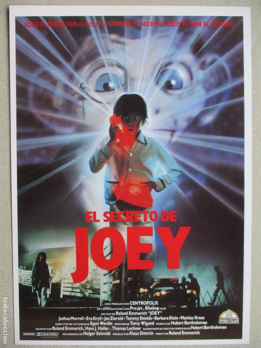Cine: EL SECRETO DE JOEY. GUIA ORIGINAL ESTRENO. PEDIDO MINIMO EN GUIAS 10 EUROS.