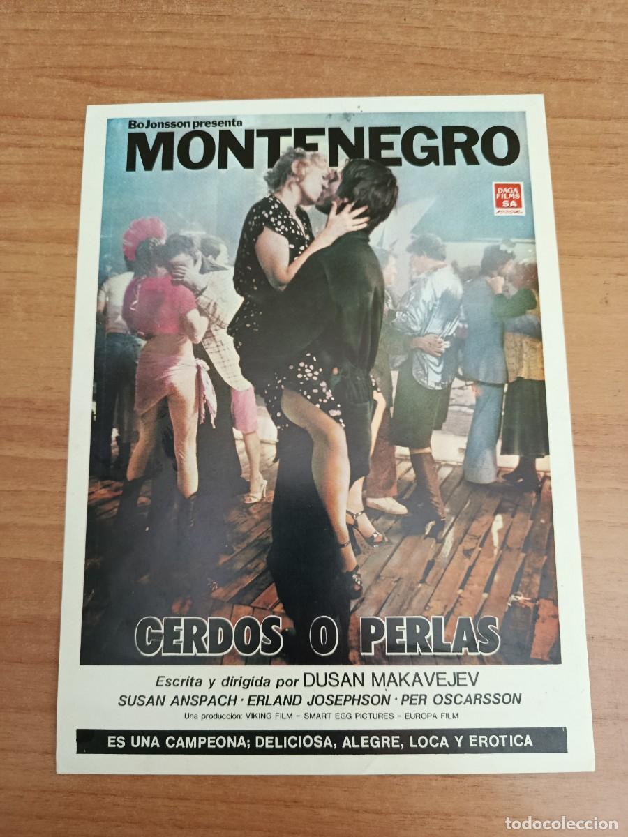 Cine: G34--GUIA DE LA PELICULA ---MONTENGRO CERDOS O PERLAS