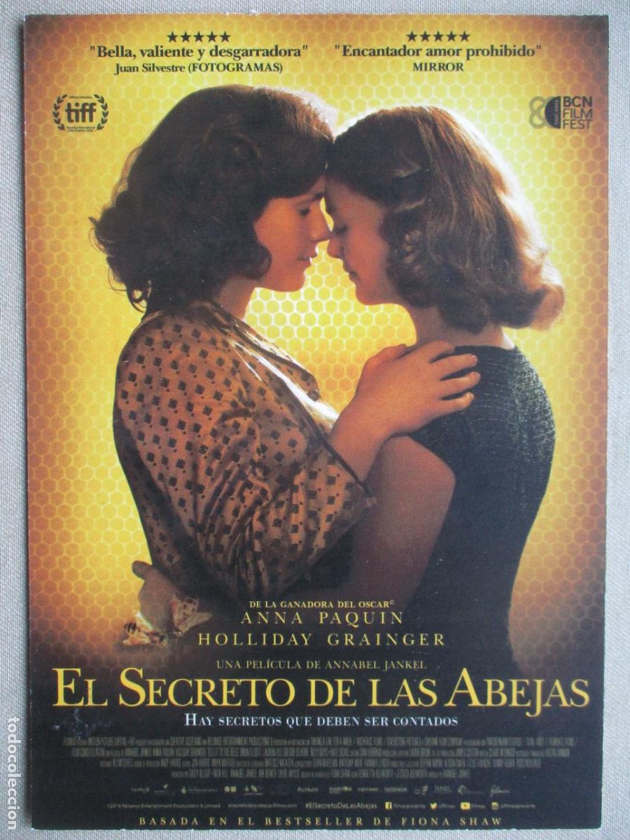 Cine: EL SECRETO DE LAS ABEJAS. GUIA ORIGINAL ESTRENO. PEDIDO MINIMO EN GUIAS 10 EUROS.