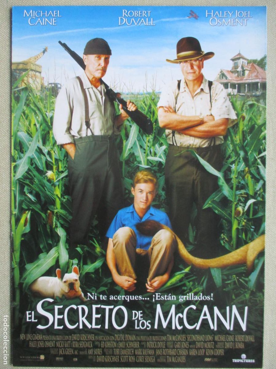 Cine: EL SECRETO DE LOS McCANN. GUIA ORIGINAL ESTRENO. PEDIDO MINIMO EN GUIAS 10 EUROS.