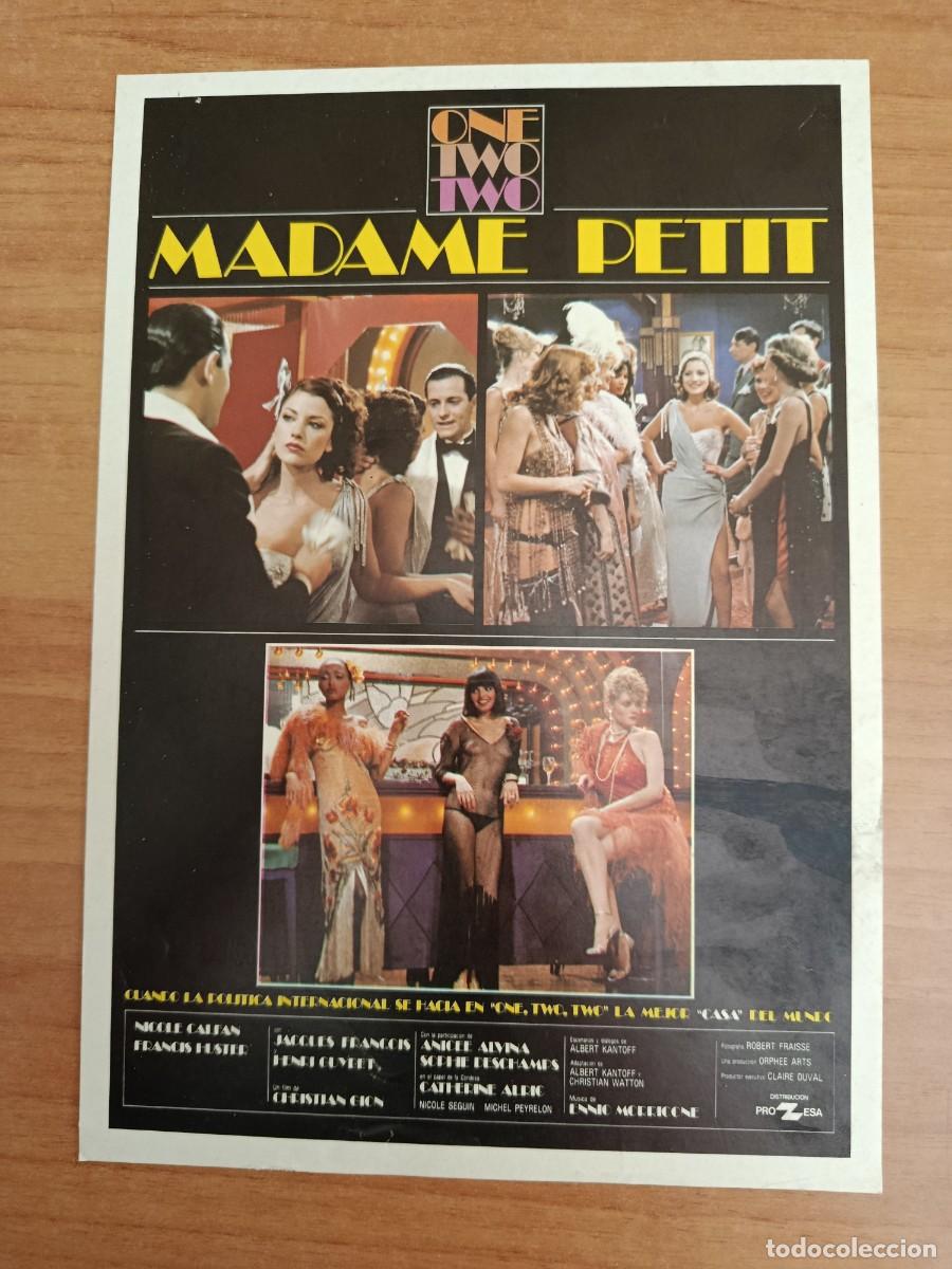 Cine: G34--GUIA DE LA PELICULA --- MADAME PETIT