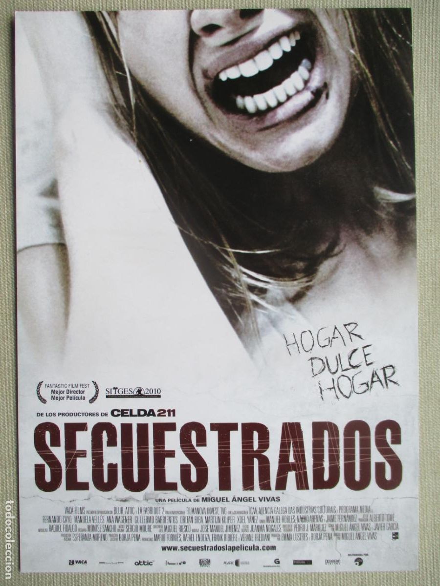 Cine: SECUESTRADOS. GUIA ORIGINAL ESTRENO. PEDIDO MINIMO EN GUIAS 10 EUROS.