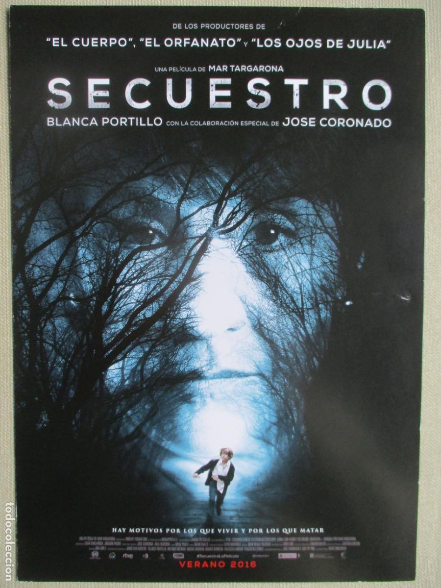 Cine: SECUESTRO. GUIA ORIGINAL ESTRENO. PEDIDO MINIMO EN GUIAS 10 EUROS.