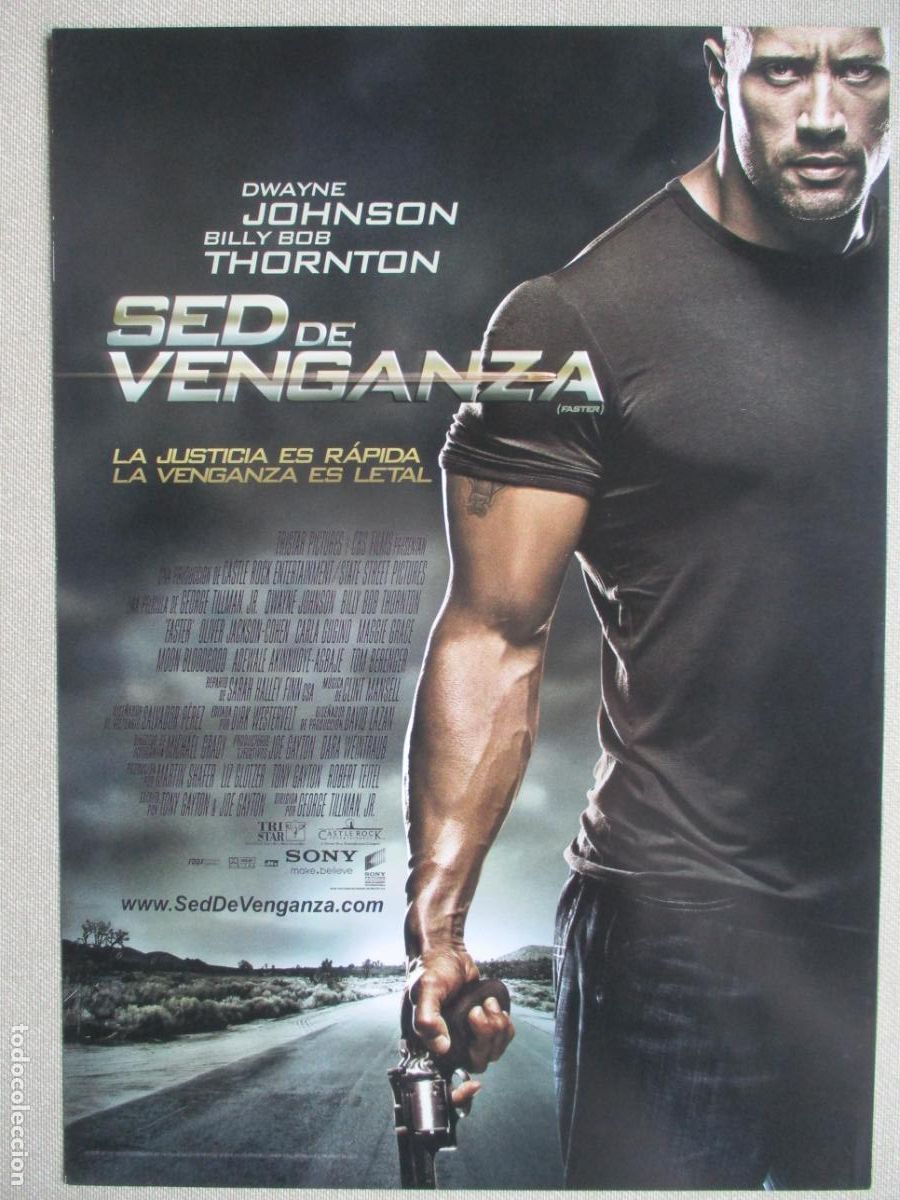 Cine: SED DE VENGANZA. GUIA ORIGINAL ESTRENO. PEDIDO MINIMO EN GUIAS 10 EUROS.
