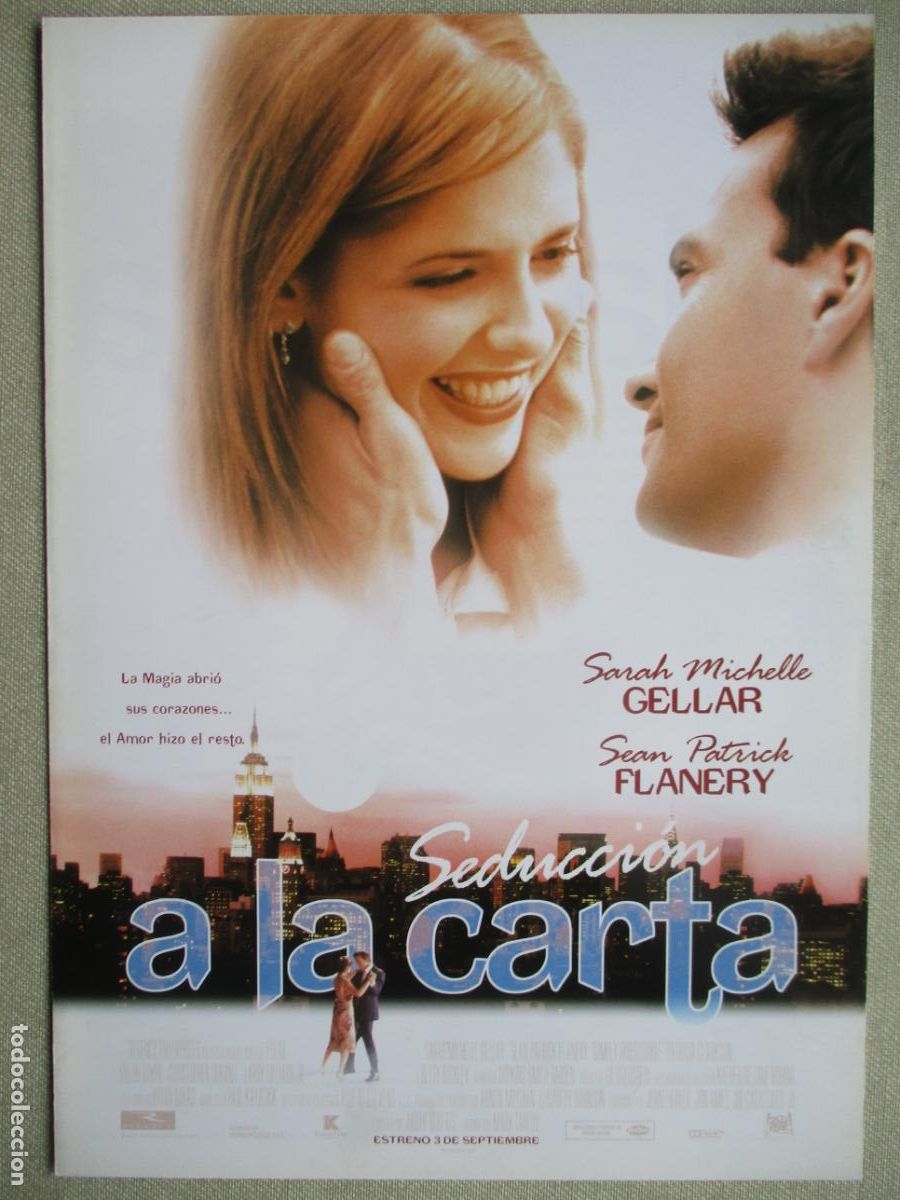 Cine: SEDUCCION A LA CARTA. GUIA ORIGINAL ESTRENO. PEDIDO MINIMO EN GUIAS 10 EUROS.