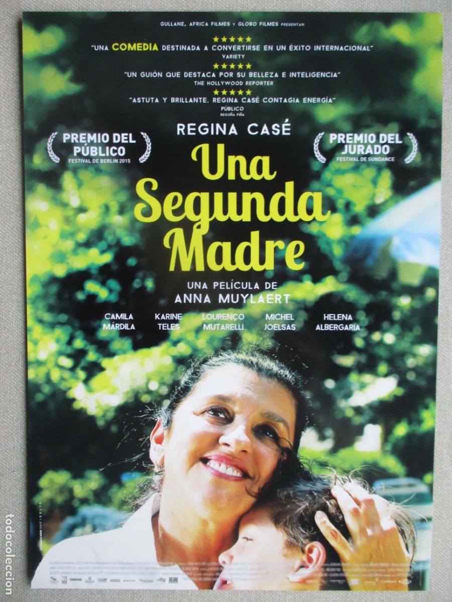 Cine: UNA SEGUNDA MADRE. GUIA ORIGINAL ESTRENO. PEDIDO MINIMO EN GUIAS 10 EUROS.