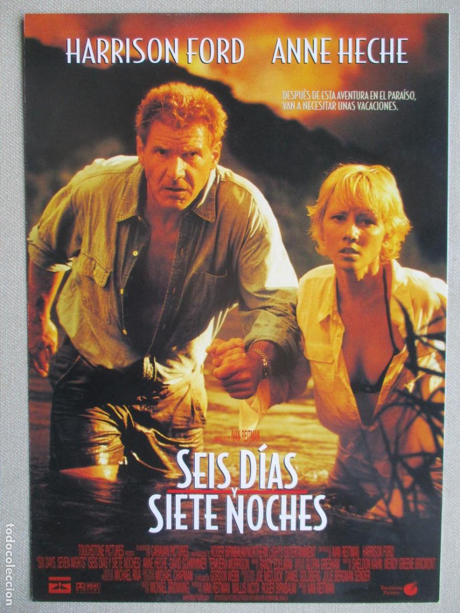 Cine: SEIS DIAS, SIETE NOCHES. GUIA ORIGINAL ESTRENO. PEDIDO MINIMO EN GUIAS 10 EUROS.