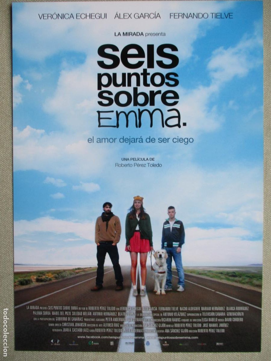 Cine: SEIS PUNTOS SOBRE EMMA. GUIA ORIGINAL ESTRENO. PEDIDO MINIMO EN GUIAS 10 EUROS.