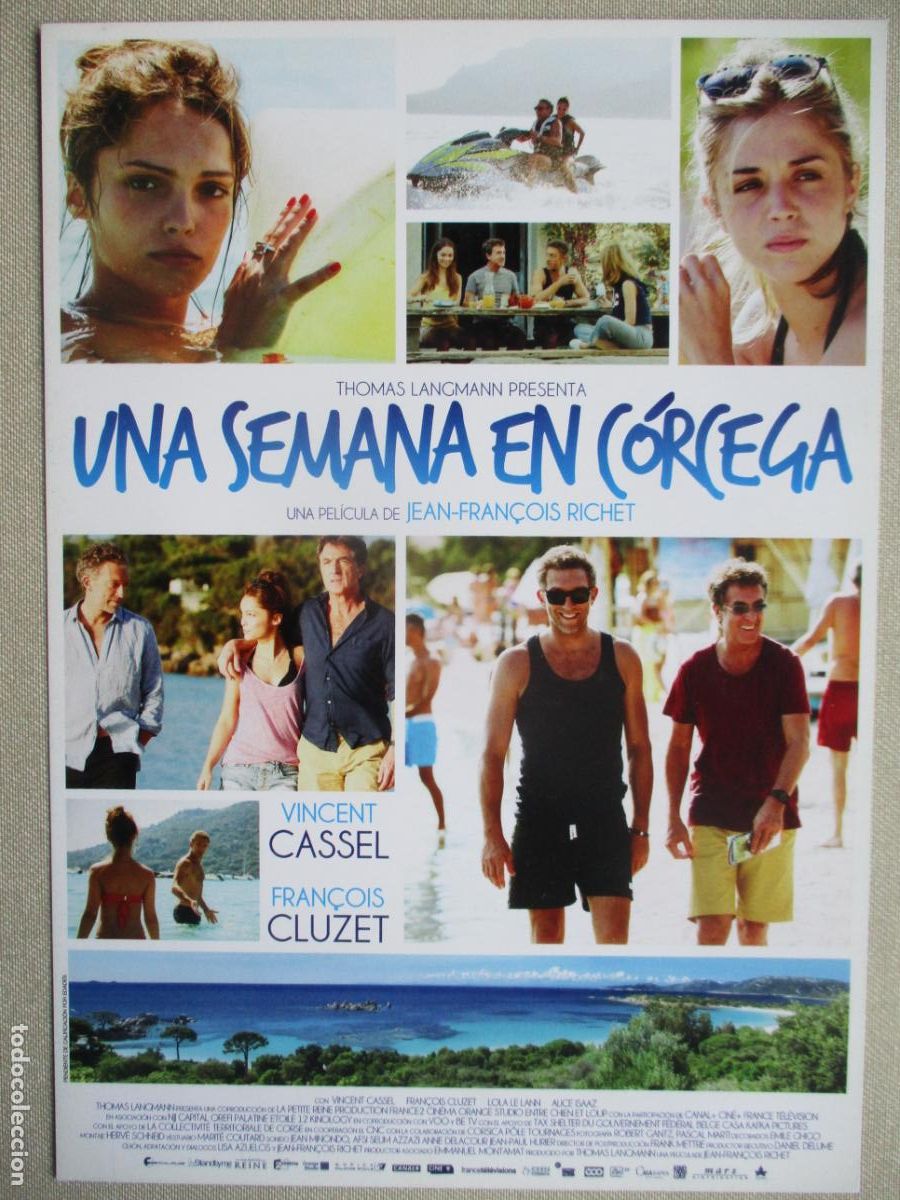 Cine: UNA SEMANA EN CORCEGA. GUIA ORIGINAL ESTRENO. PEDIDO MINIMO EN GUIAS 10 EUROS.