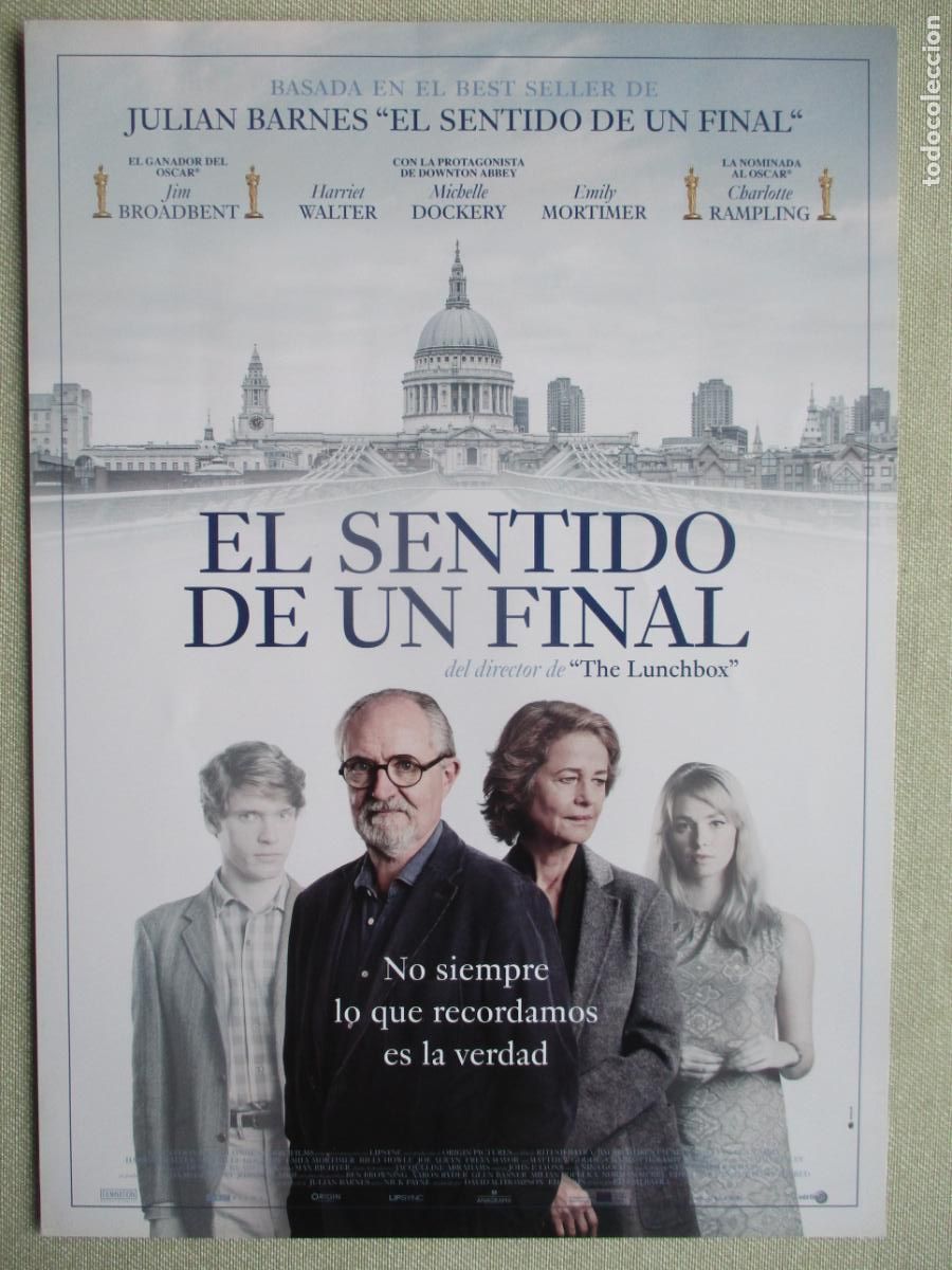 Cine: EL SENTIDO DE UN FINAL. GUIA ORIGINAL ESTRENO. PEDIDO MINIMO EN GUIAS 10 EUROS.