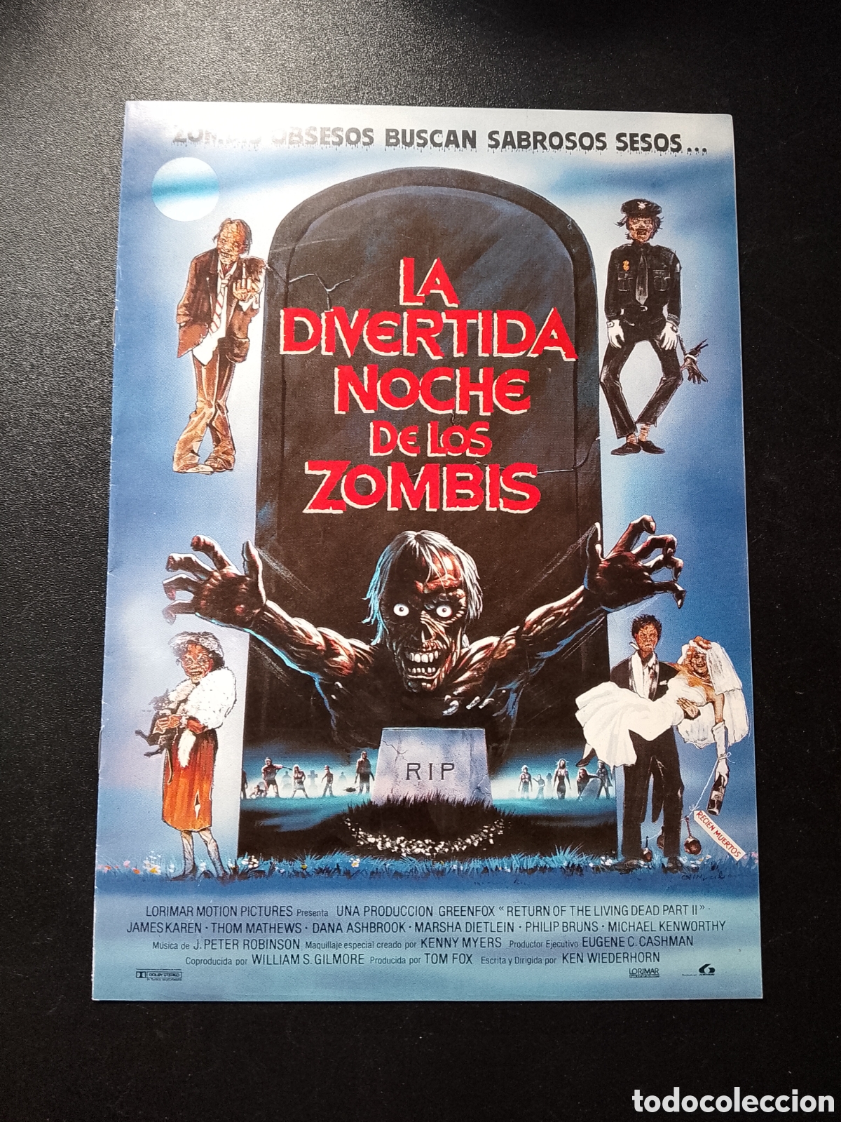 Cine: LA DIVERTIDA NOCHE DE ZOMBIS GUIA DE CINE ORIGINAL CA83