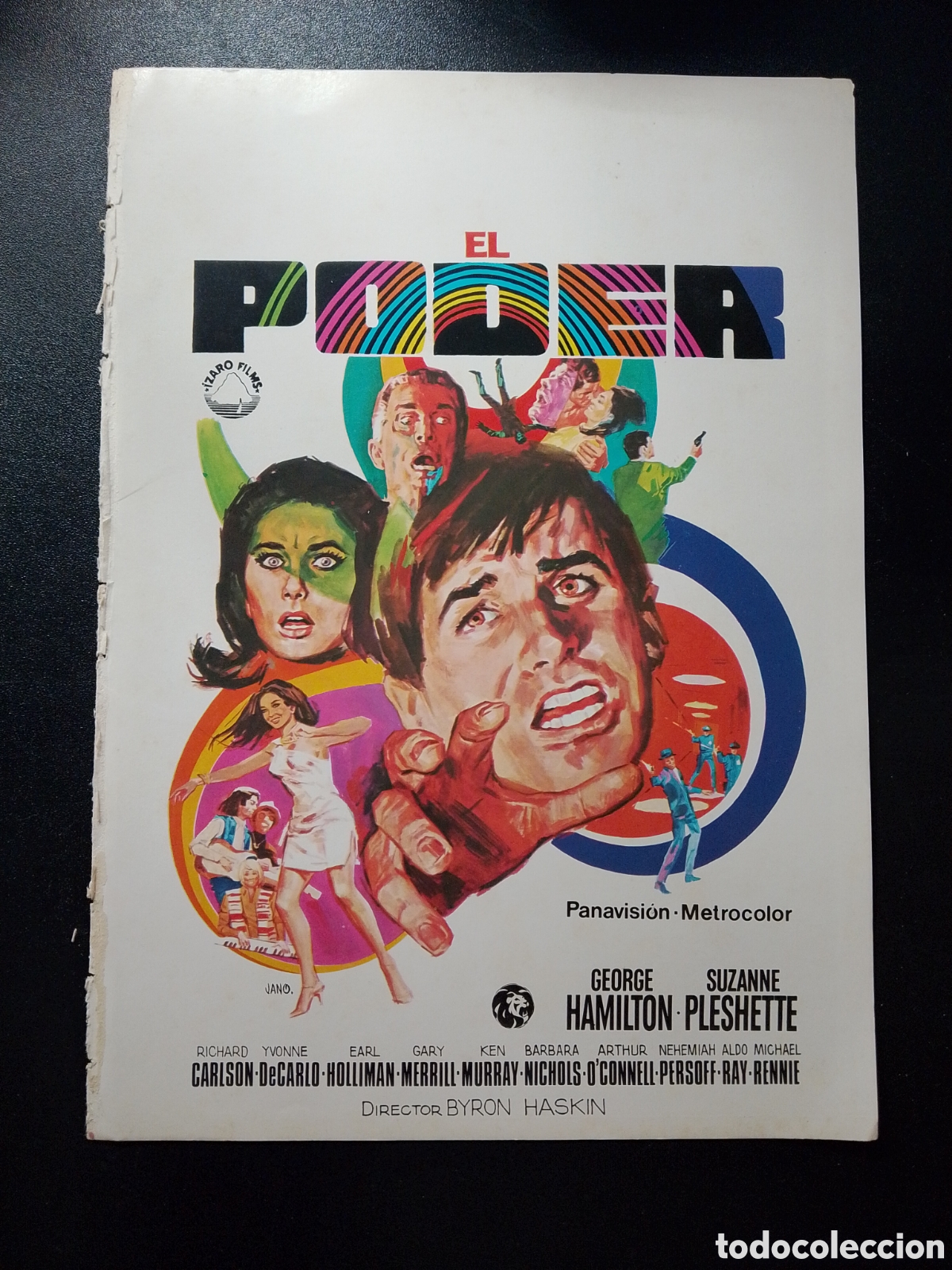 Cine: EL PODER GEORGE HAMILTON GUIA DE CINE ORIGINAL CA84