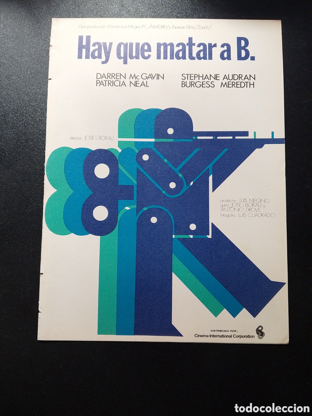 Cine: HAY QUE MATAR A B DARREN McGAVIN PATRICIA NEAL GUIA DE CINE ORIGINAL CA84