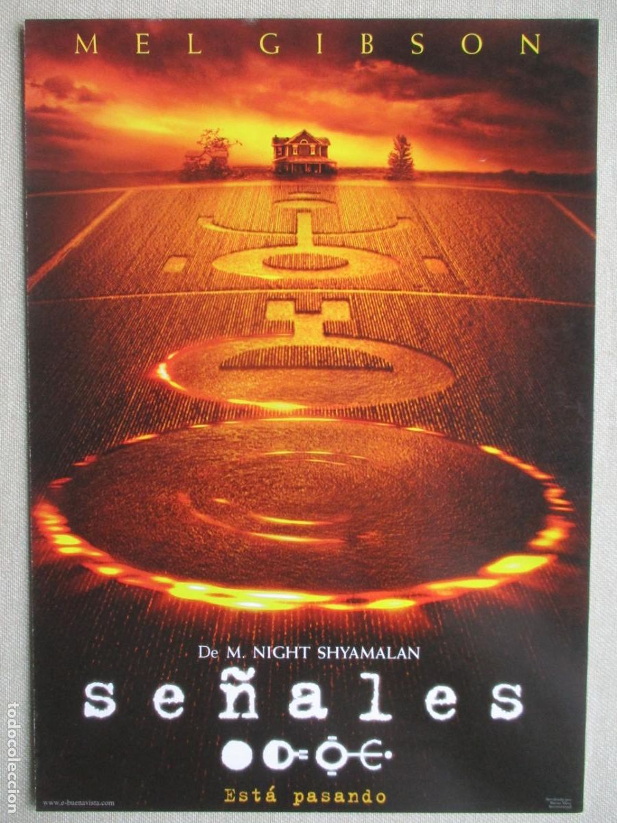 Cine: SE&Ntilde;ALES. GUIA ORIGINAL ESTRENO. PEDIDO MINIMO EN GUIAS 10 EUROS.