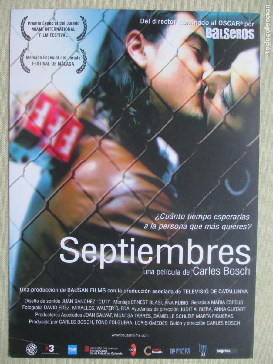 Cine: SEPTIEMBRES. GUIA ORIGINAL ESTRENO. PEDIDO MINIMO EN GUIAS 10 EUROS.