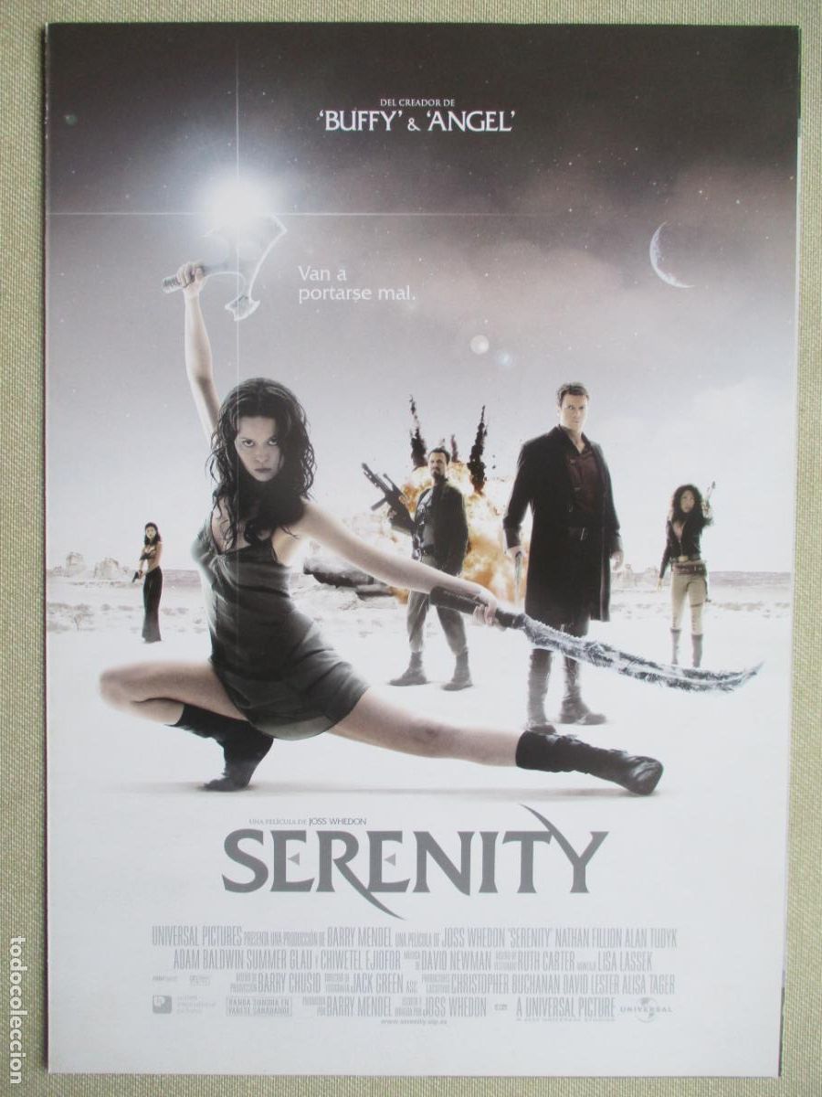 Cine: SERENITY. GUIA ORIGINAL ESTRENO. PEDIDO MINIMO EN GUIAS 10 EUROS.
