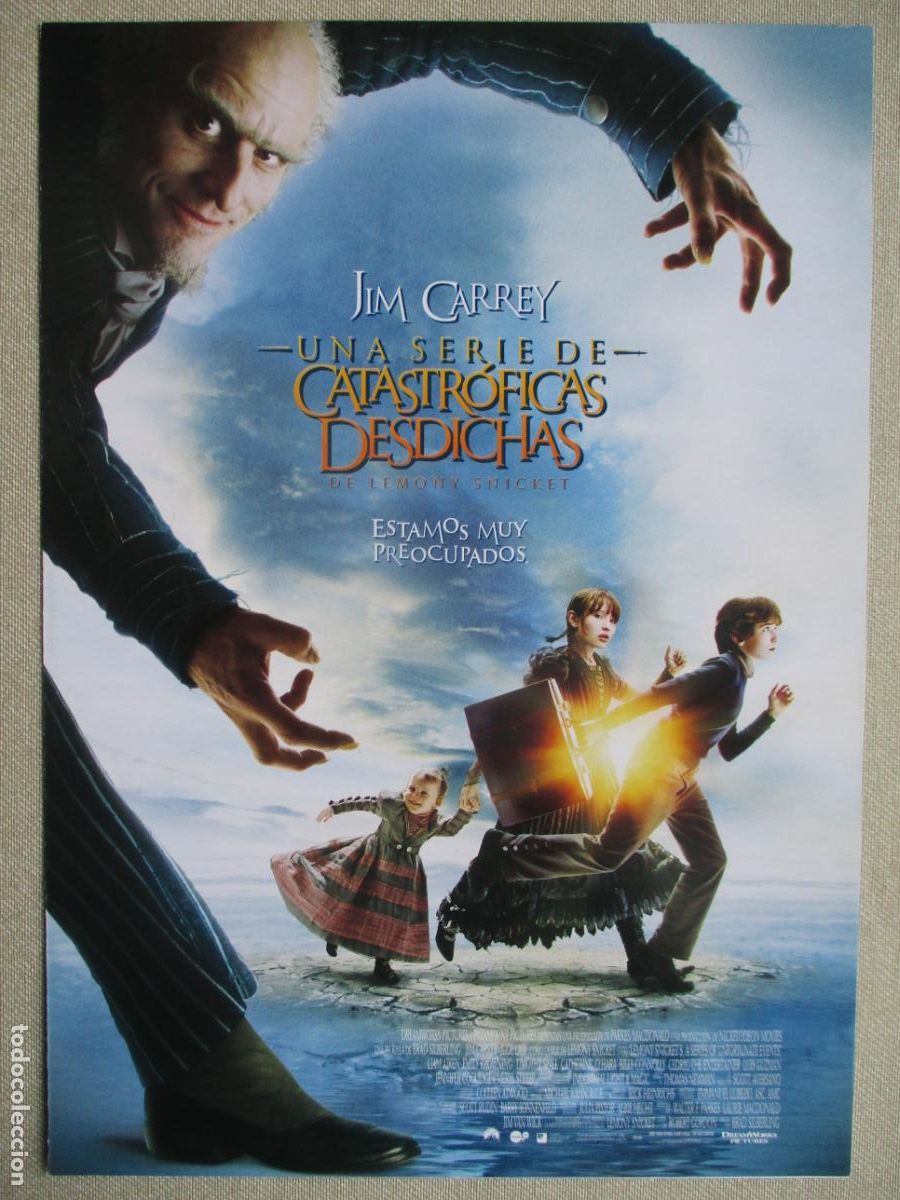 Cine: UNA SERIE DE CATASTROFICAS DESDICHAS. GUIA ORIGINAL ESTRENO. PEDIDO MINIMO EN GUIAS 10 EUROS.