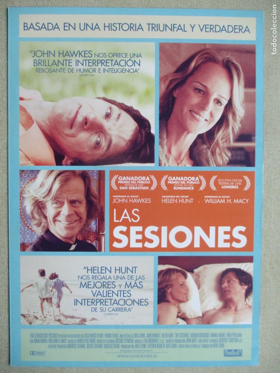 Cine: LAS SESIONES. GUIA ORIGINAL ESTRENO. PEDIDO MINIMO EN GUIAS 10 EUROS.