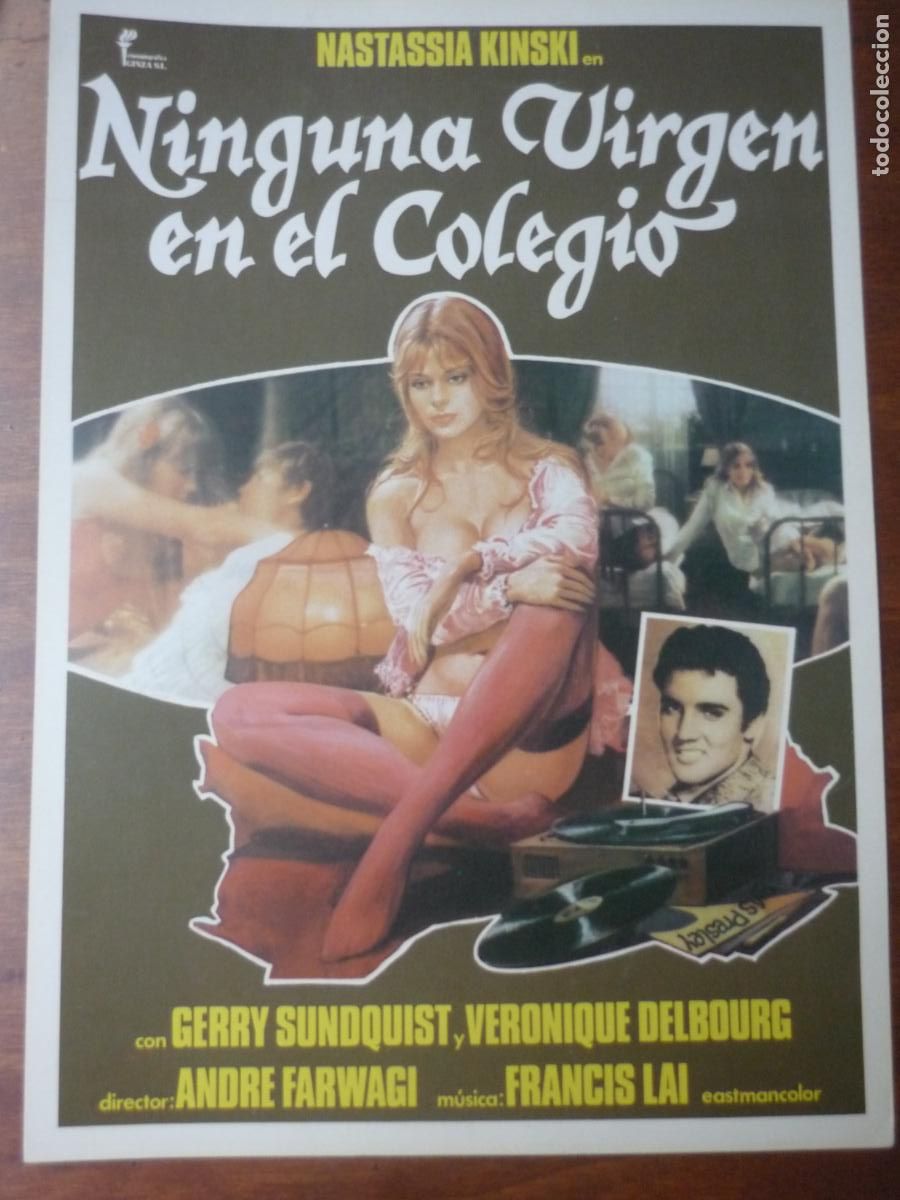 Cine: ninguna virgen en el colegio - guia publicitaria original - Nastassja Kinski cine erotico
