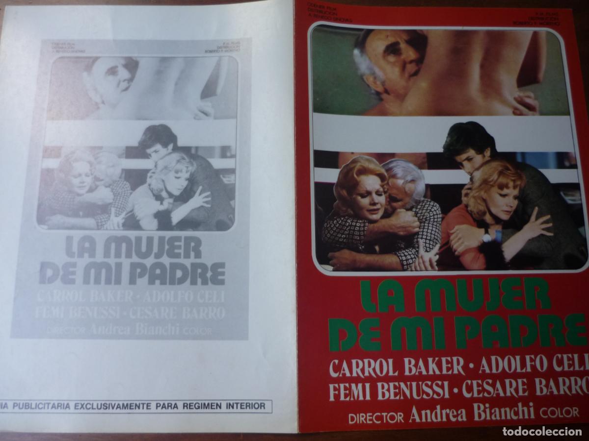 Cine: la mujer de mi padre - guia publicitaria original - carroll baker adolfo celi cine erotico