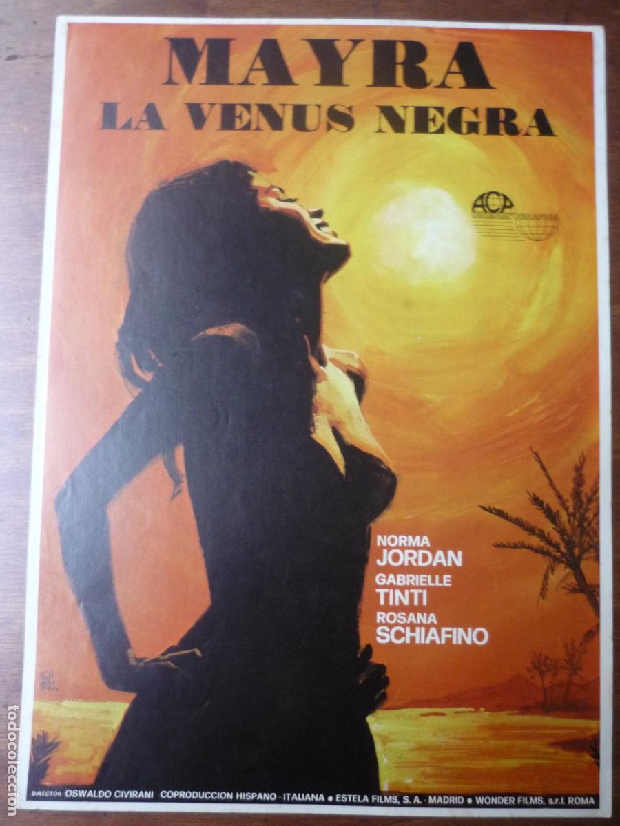 Cine: mayra al venus negra - guia publicitaria original - norma jordan rosana schiaffino cine erotico