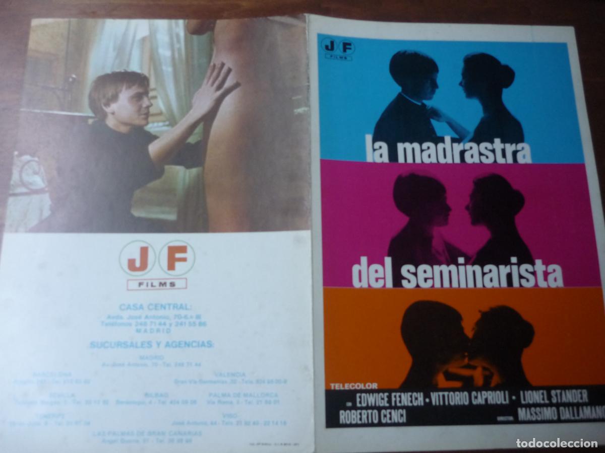 Cine: la madrastra del seminarista - guia publicitaria original - Edwige Fenech cine erotico jose frade