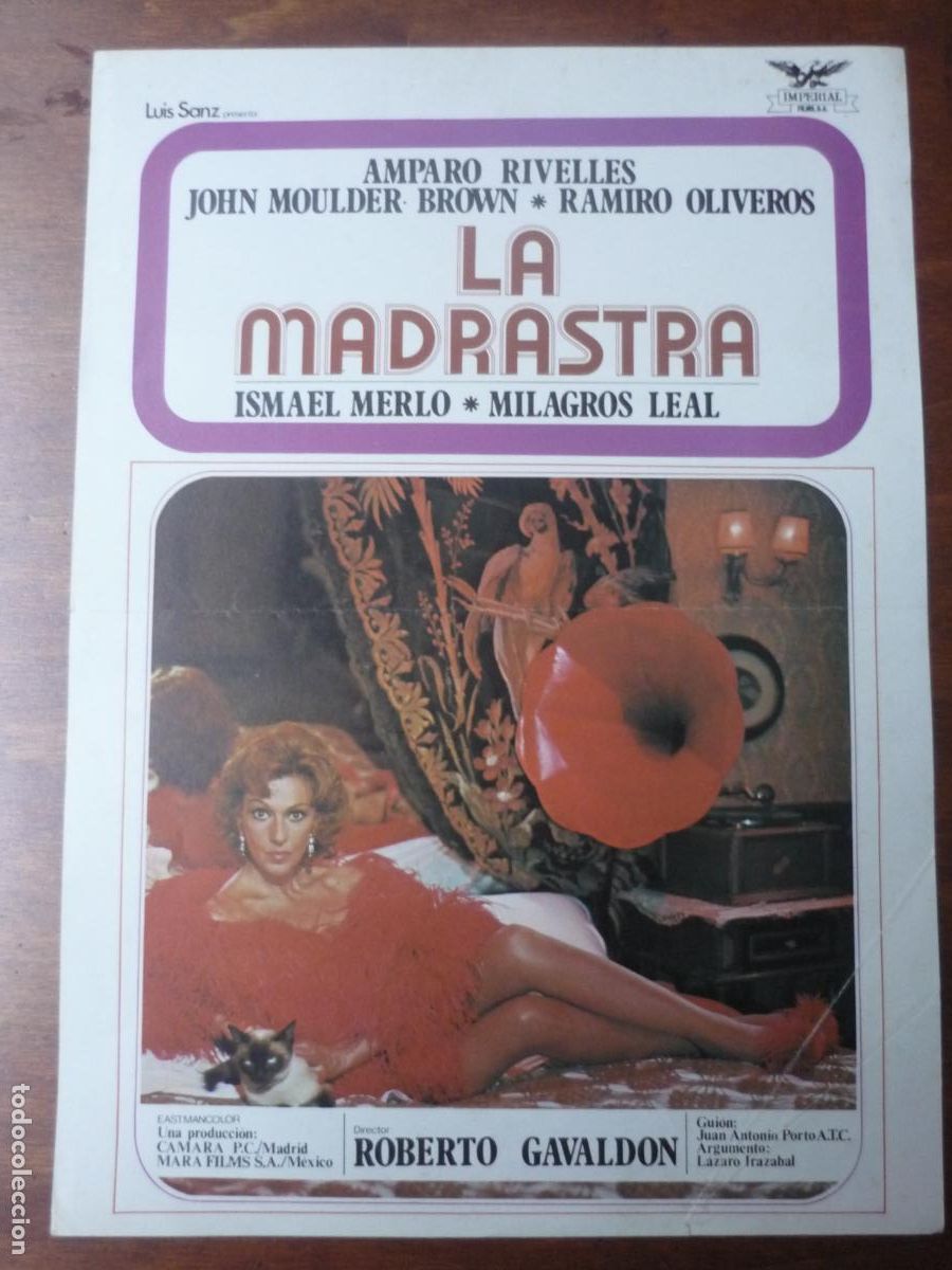 Cine: la madrastra - guia publicitaria original - amparo rivelles john moulder brown ramiro oliveros