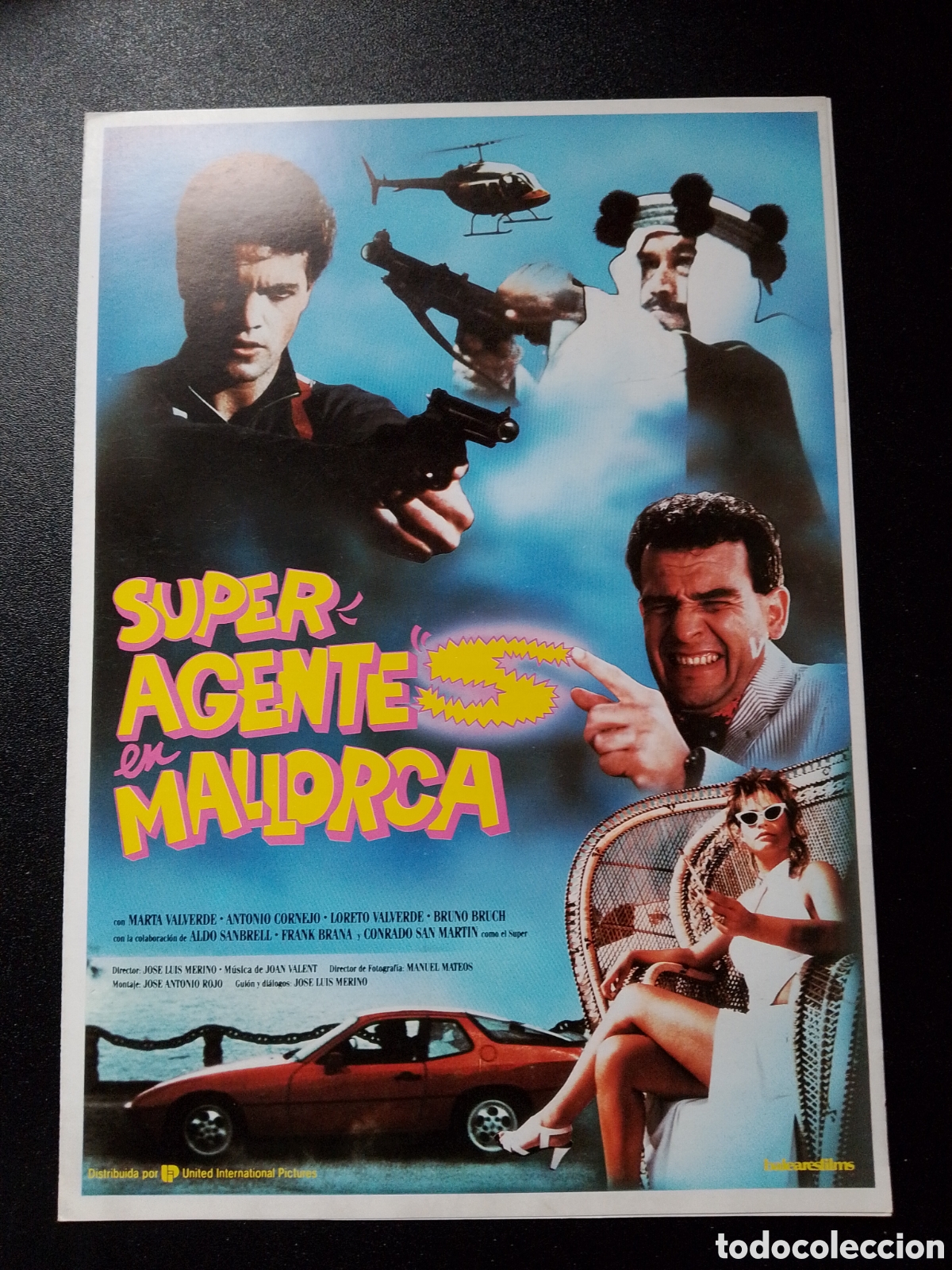 Cine: SUPER AGENTE EN MALLORCA MARTA VALVERDE Y ANTONIO CORNEJO GUIA DE CINE ORIGINAL CA83