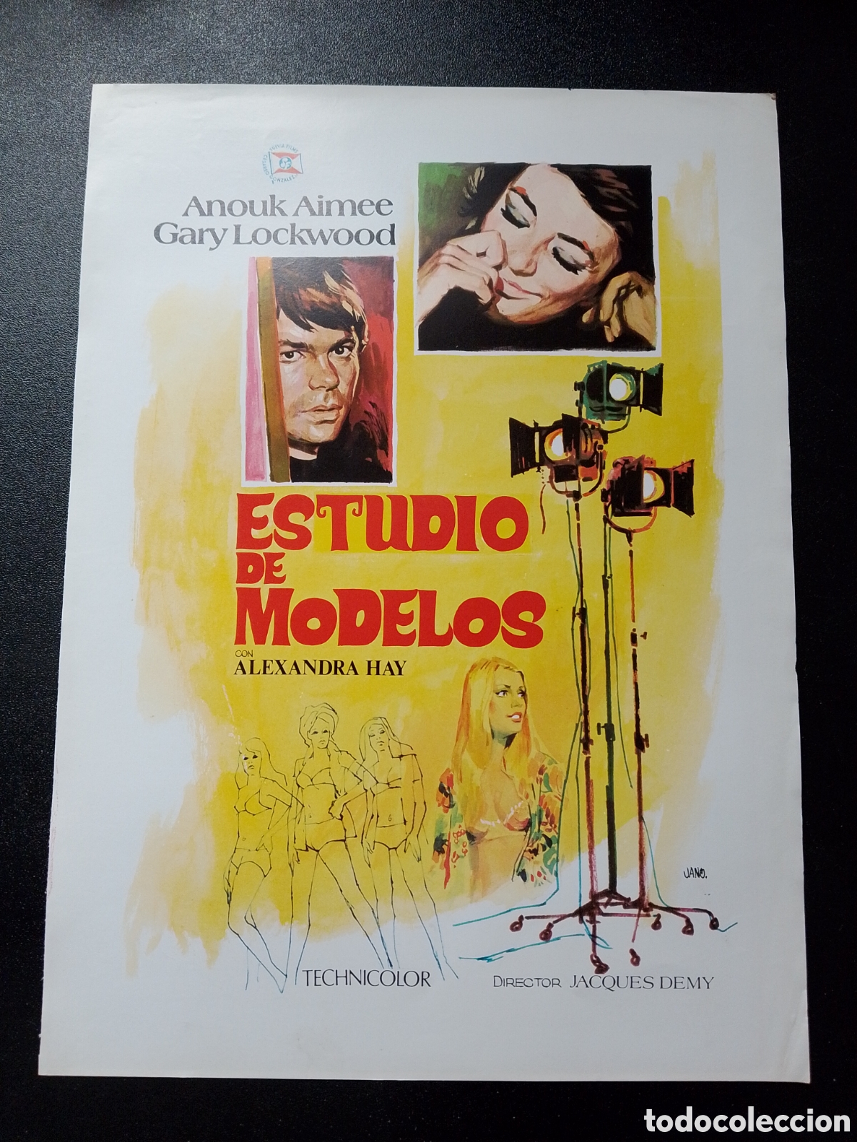 Cine: Estudio de modelos - Anouk Aimee, Gary Lockwood jano GUIA DE CINE ORIGINAL CA84