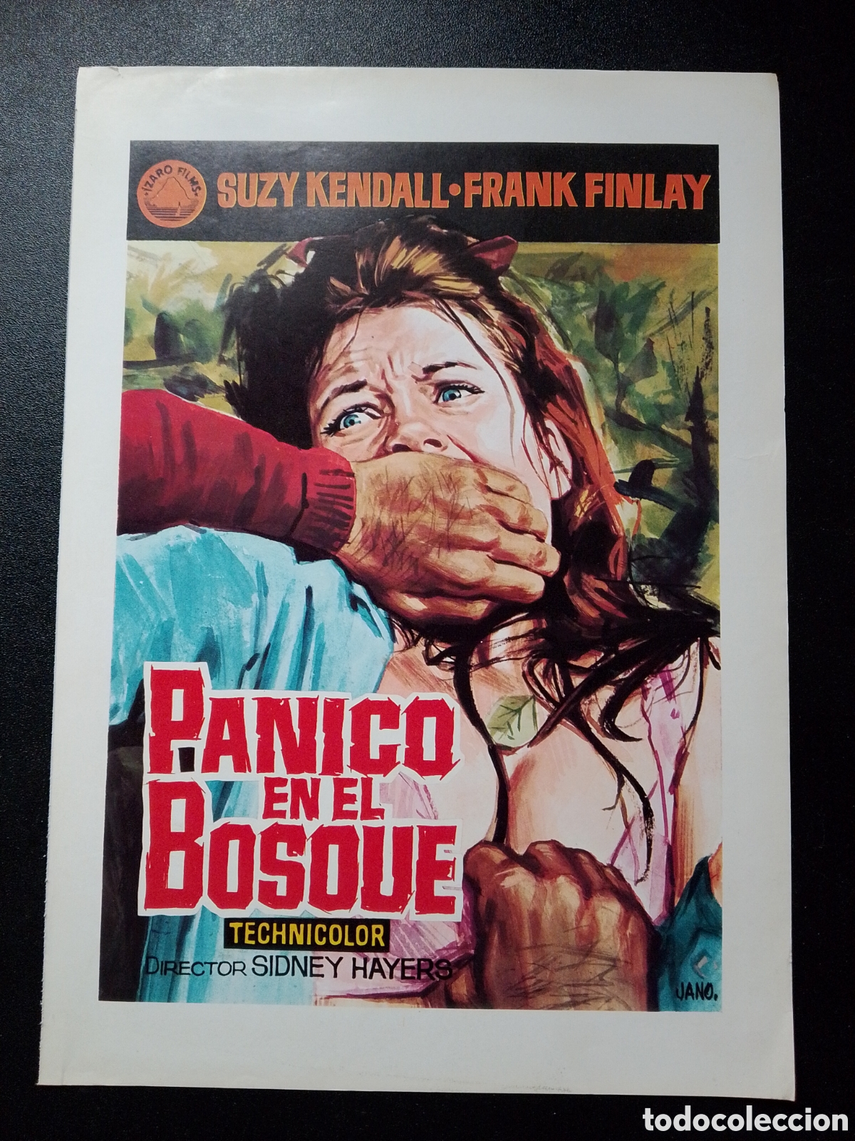 Cine: PANICO EN EL BOSQUE SUZY KENDALL FRANK FINLAY JANO GUIA DE CINE ORIGINAL CA84