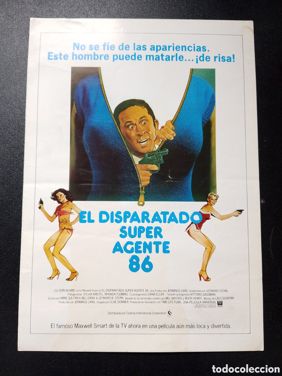 Cine: EL DISPARATADO SUPER AGENTE 86 SYLVIA KRISTEL DANA ELCAR GUIA DE CINE ORIGINAL CA85