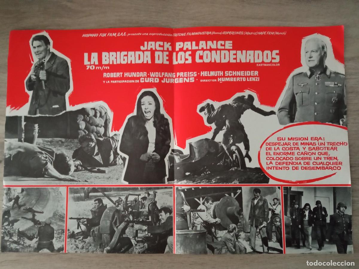 Cine: GU&Iacute;A PUBLICITARIA DE LA PEL&Iacute;CULA LA BRIGADA DE LOS CONDENADOS, JACK PALANCE, FOX