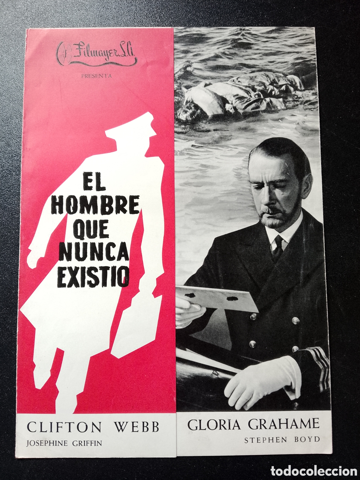 Cine: EL HOMBRE QUE NUNCA EXISTIO CLIFTON WEBB GLORIA GRAHAME GUIA DE CINE ORIGINAL CA85