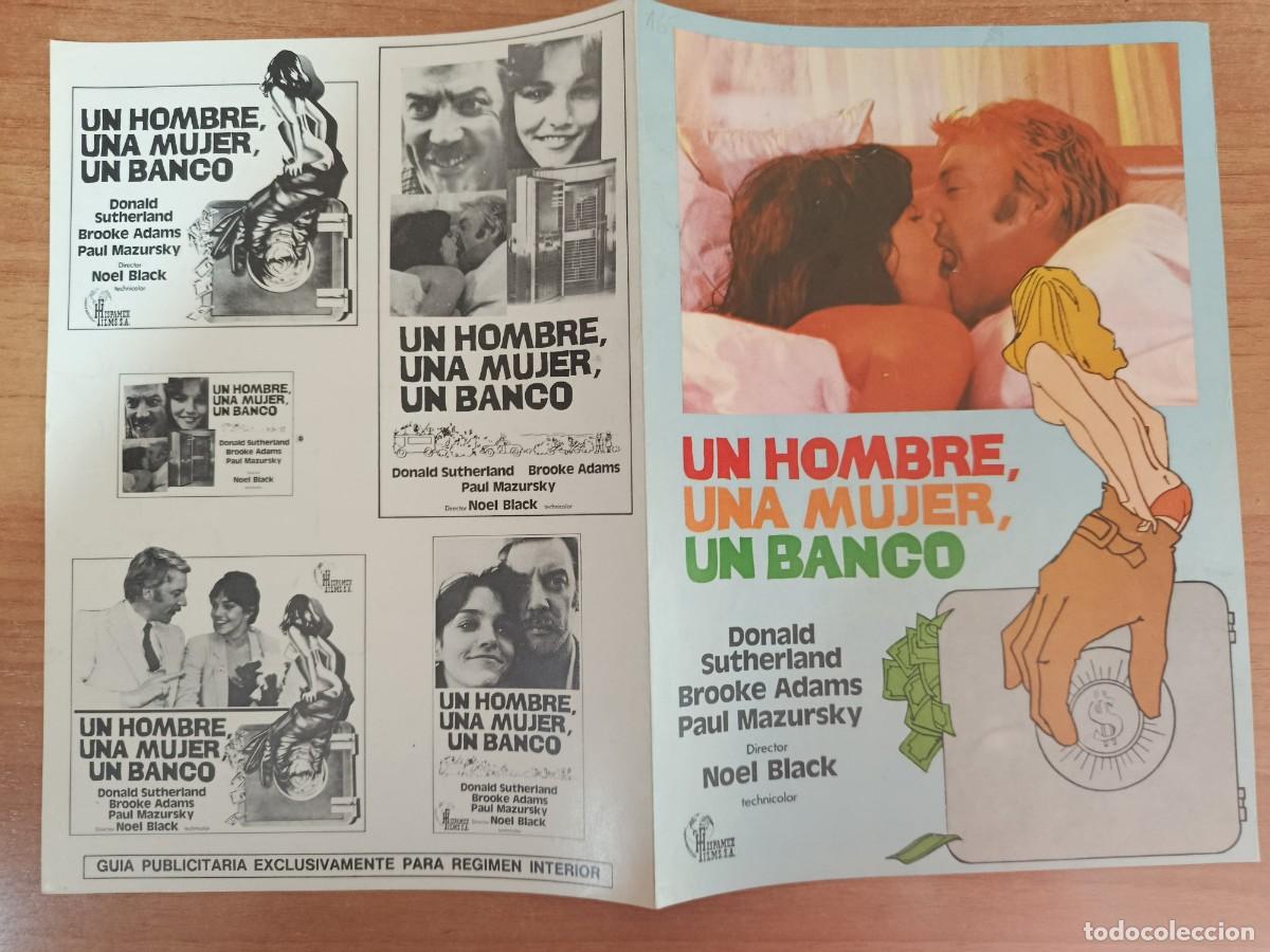 Cine: G34-GUIA DE LA PELICULA --UN HOMBRE, UNA MUJER, UN BANCO