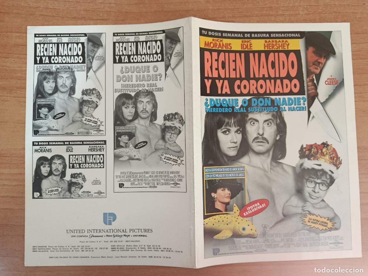 Cine: G34-GUIA DE LA PELICULA --RECIEN NACIDO Y YA CORONADO