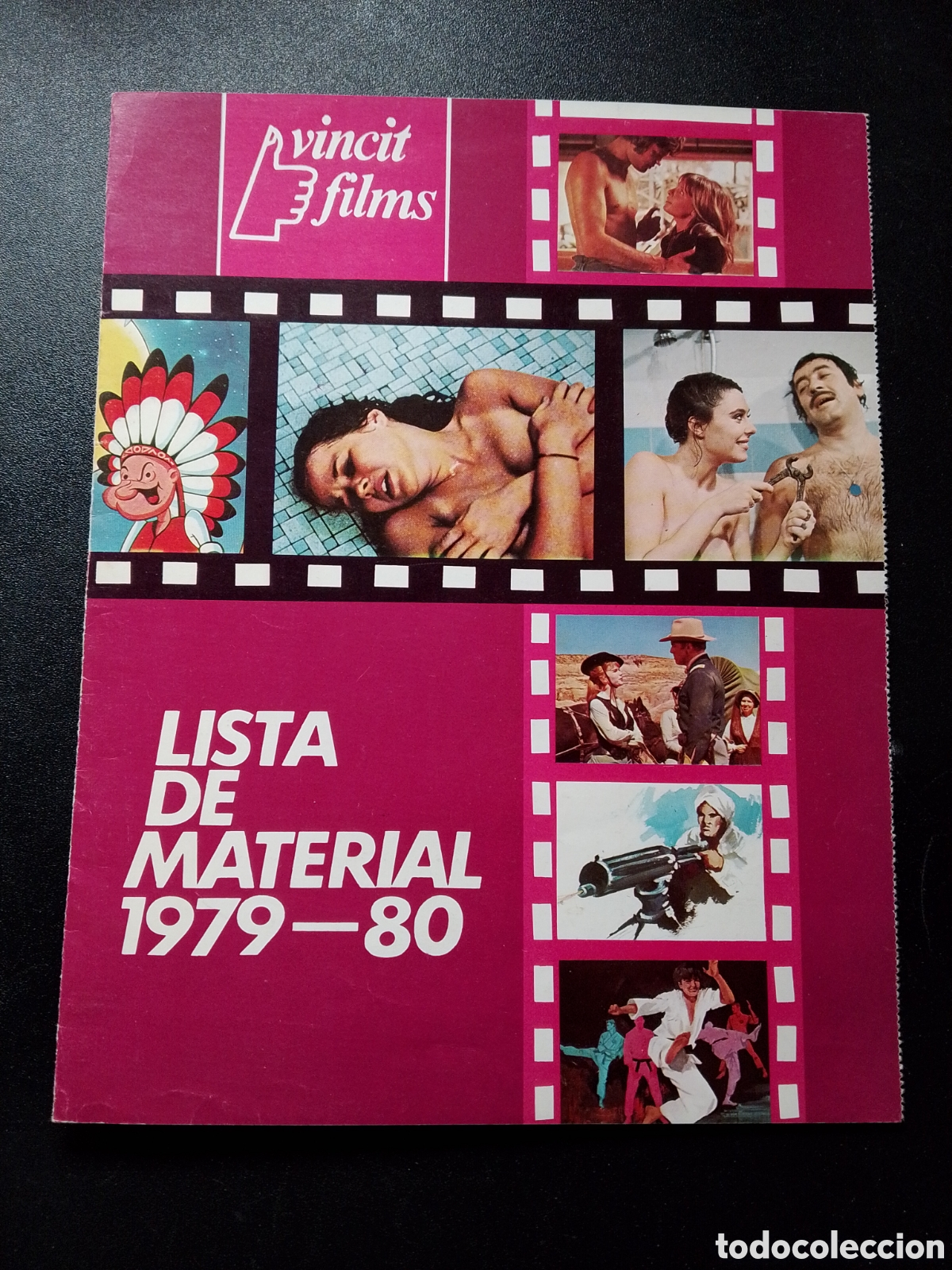 Cinema: LISTA DE MATERIAL 1979-80 - VINCIT FILMS GUIA DE CINE ORIGINAL CA84