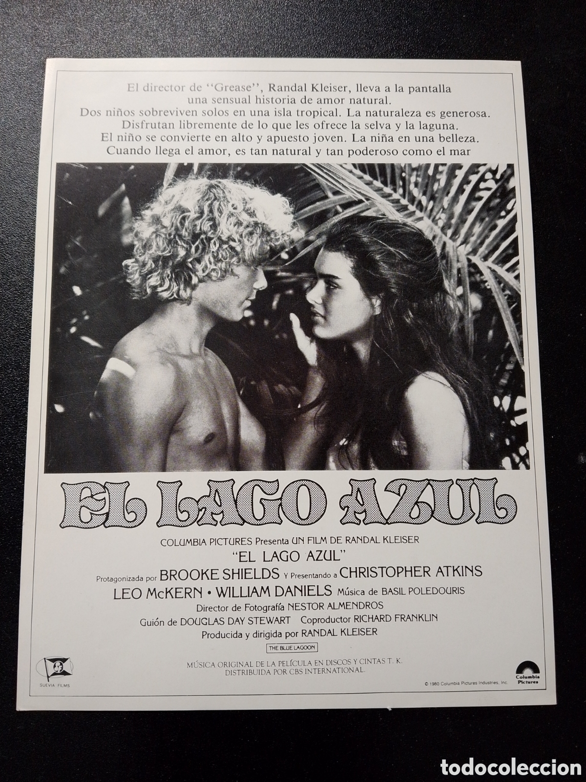 Cine: EL LAGO AZUL GUIA DE CINE ORIGINAL CA85