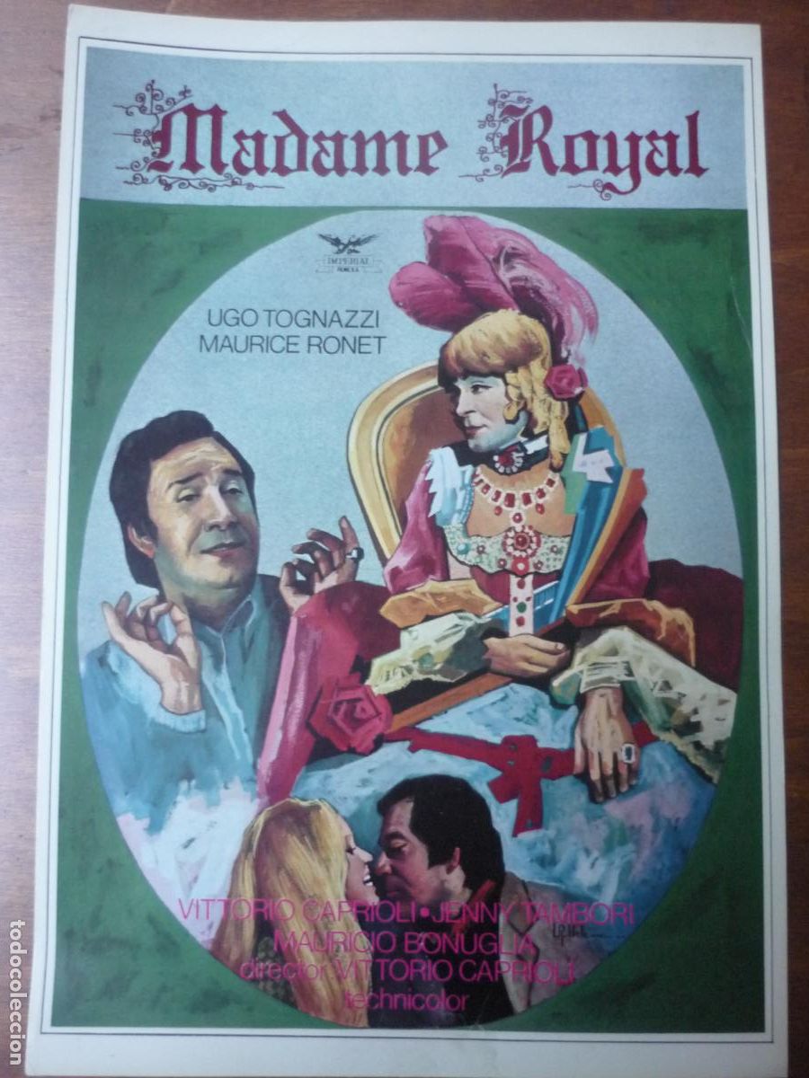 Cine: madame royal - guia publicitaria original - jenny tambori ugo tognazzi maurice ronet