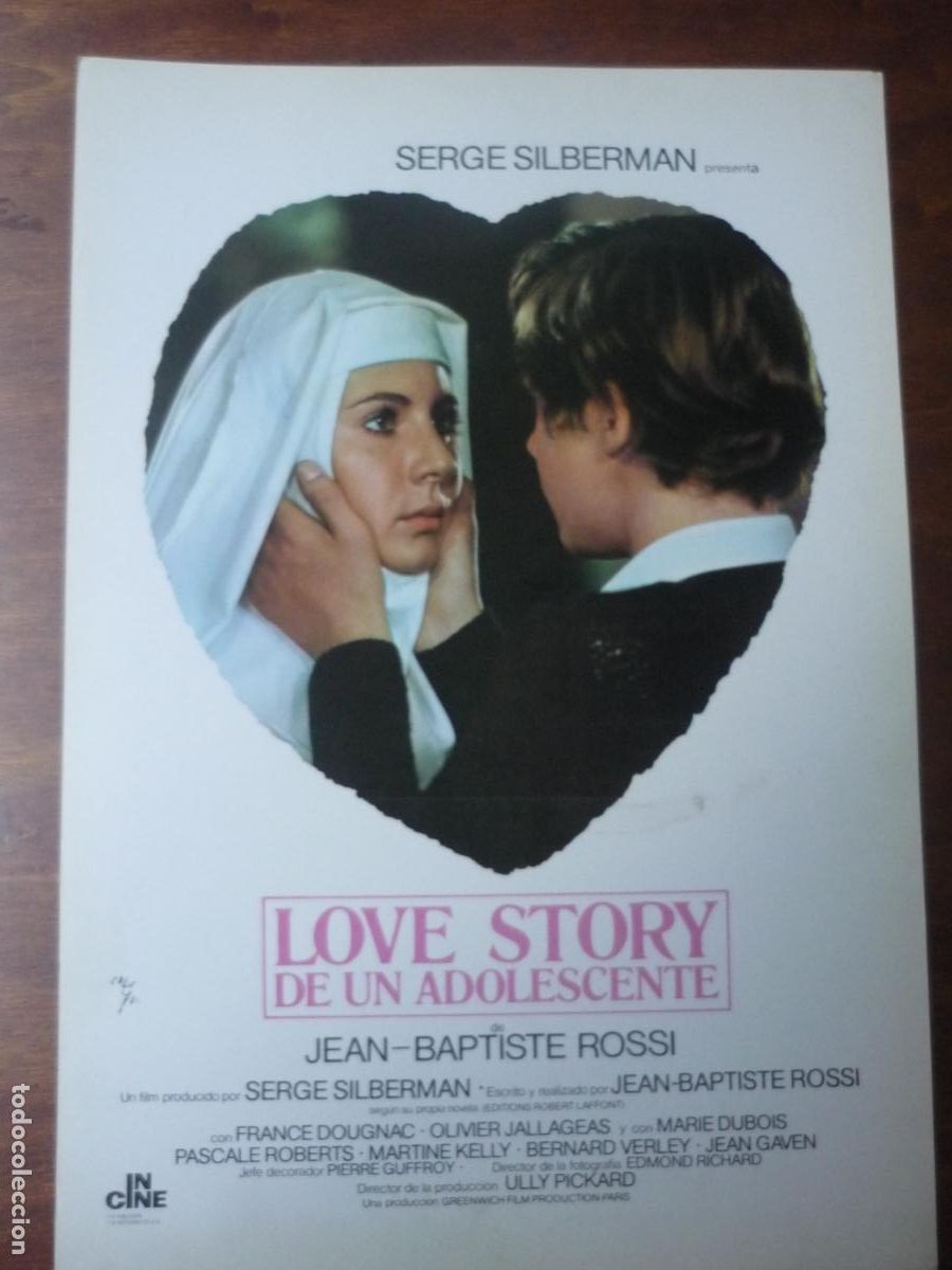 Cine: love story de un adolescente - guia publicitaria original - marie dubois france dougnac II Guerra M