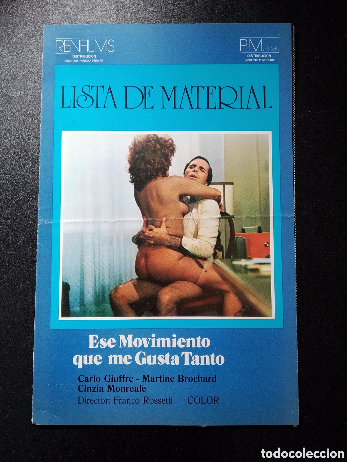 Cine: LISTA DE MATERIAL ESE MOVIMIENTO QUE ME GUSTA TANTO GUIA DE CINE ORIGINAL CA85