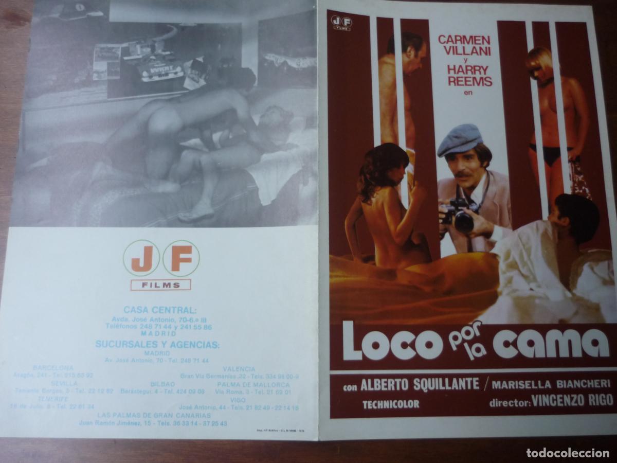 Cine: locos por la cama - guia publicitaria original - carmen villani henry reems cine erotico
