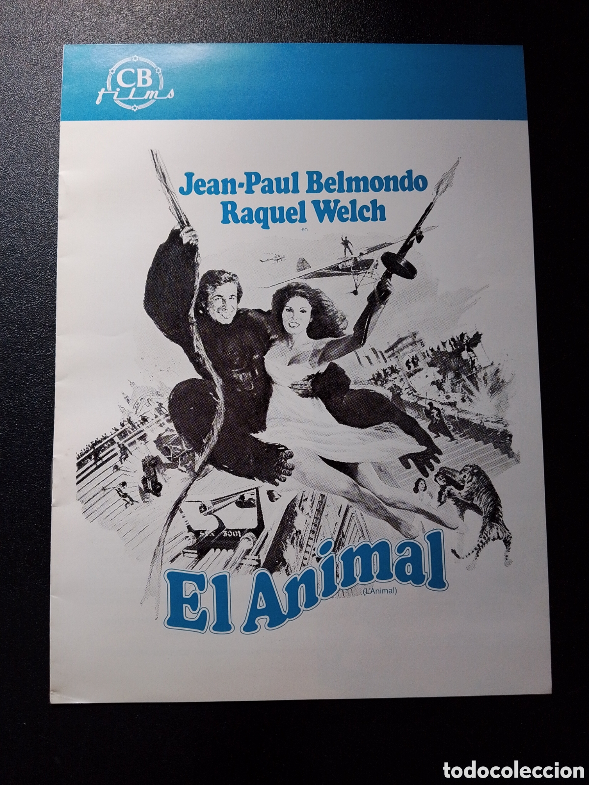 Cine: EL ANIMAL JEAN PAUL BELMONDO RAQUEL WELCH GUIA DE CINE ORIGINAL CA85