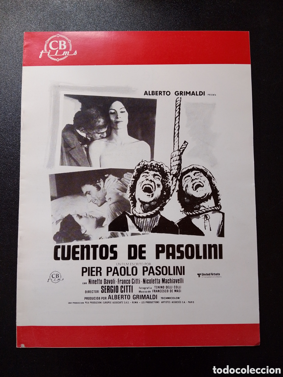 Cine: CUENTOS DE PASOLINI GUIA DE CINE ORIGINAL CA85