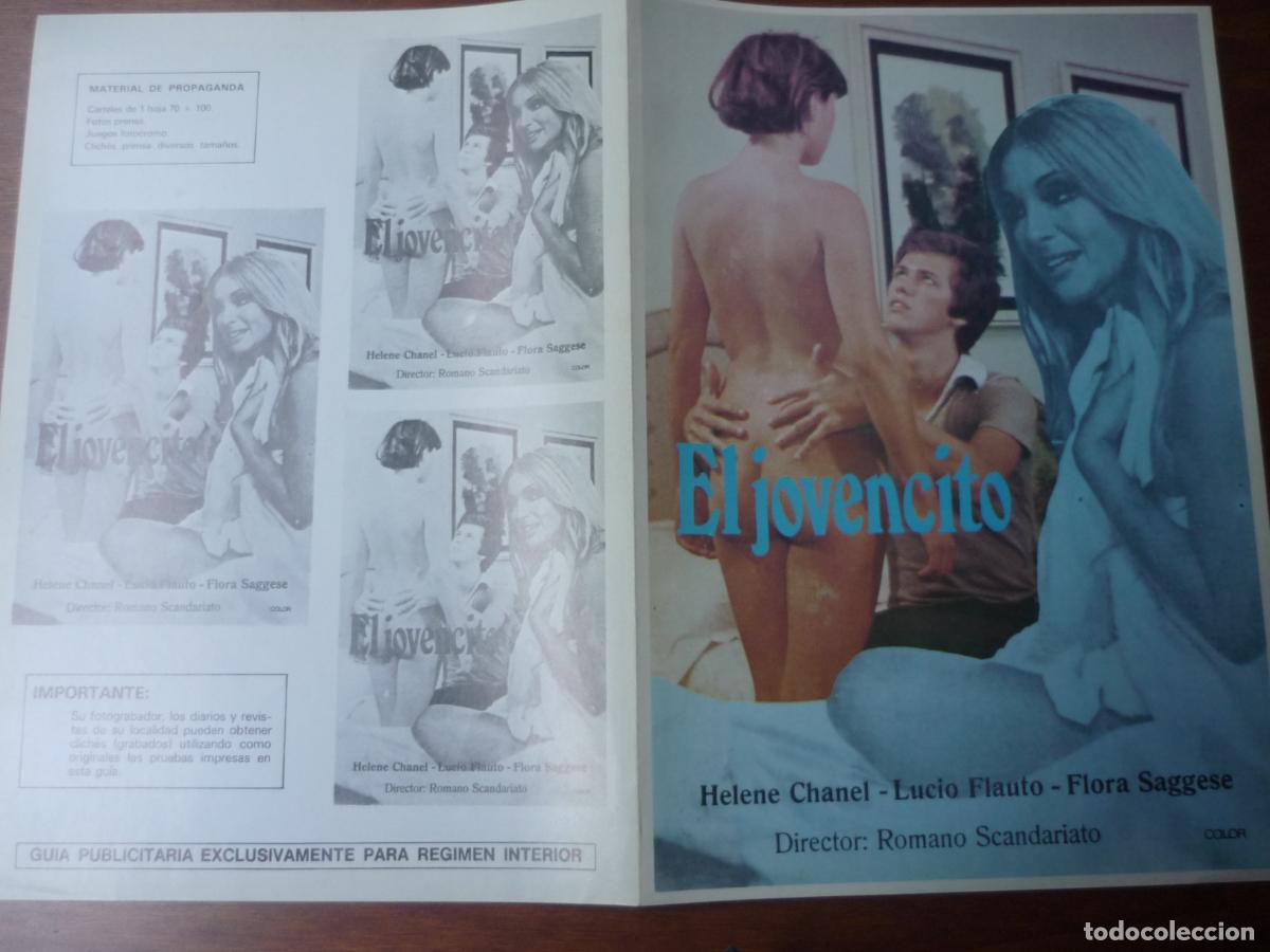Cine: el jovencito - guia publicitaria original - helene chanel lucio flauto cine erotico