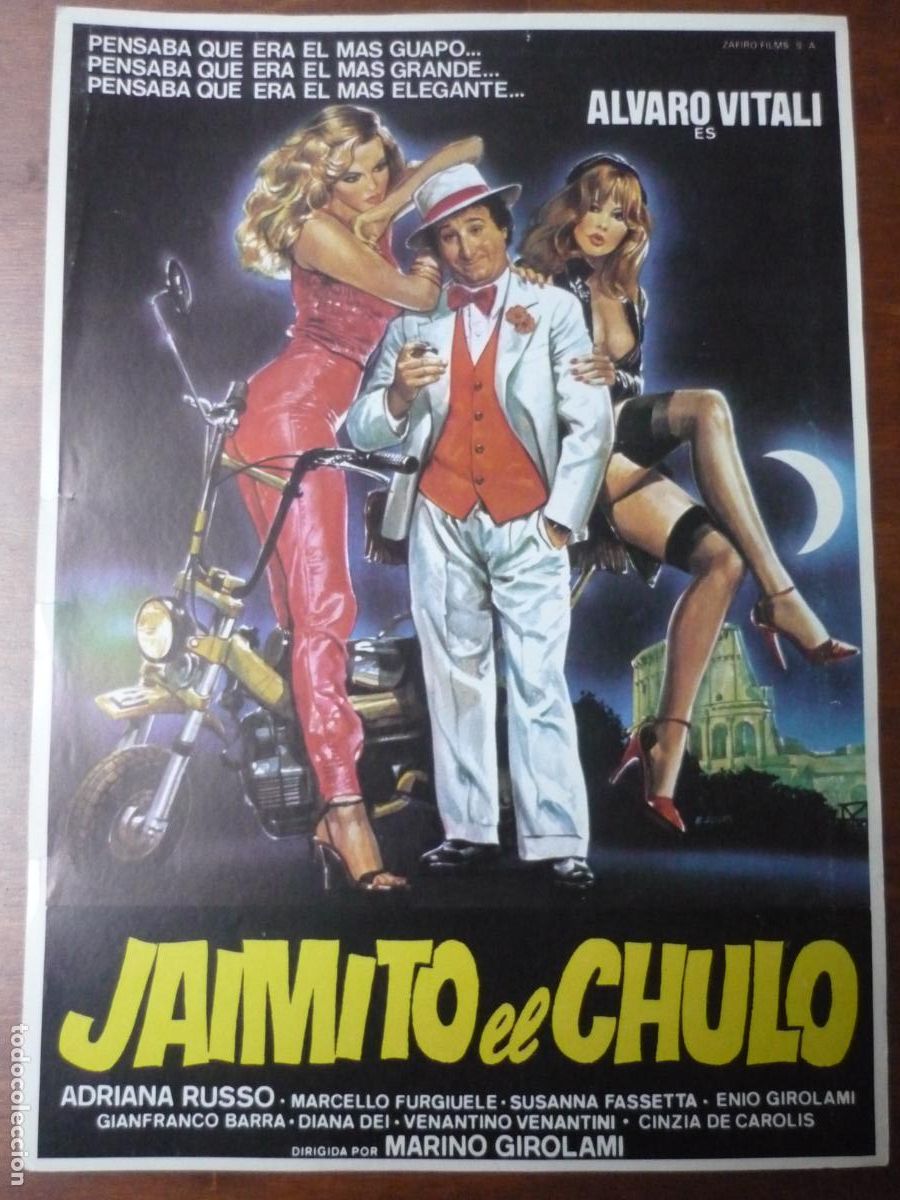 Cine: jaimito el chulo - guia publicitaria original - adriana russo alvaro vitali Gigi il bullo