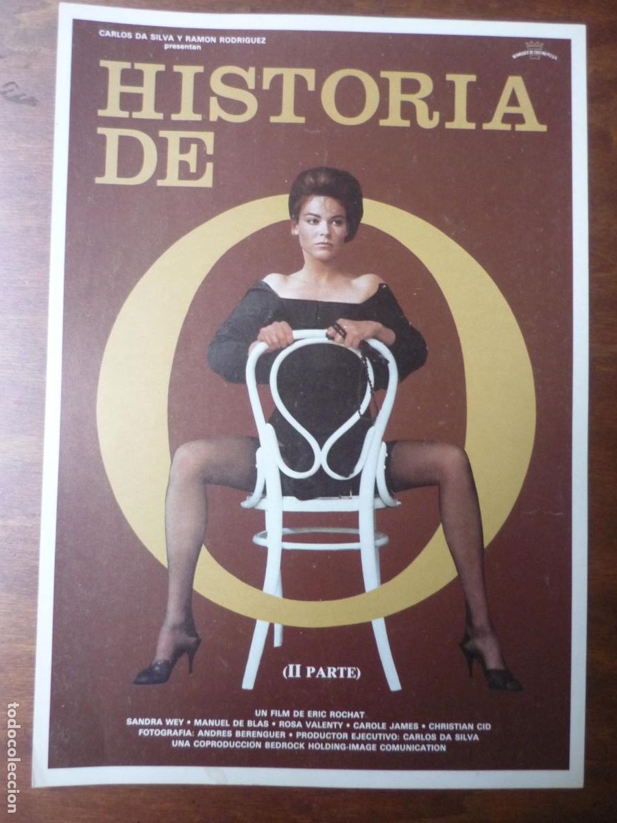 Cine: historia de o II parte - guia publicitaria original - sandra wey rosa valenty cine erotico