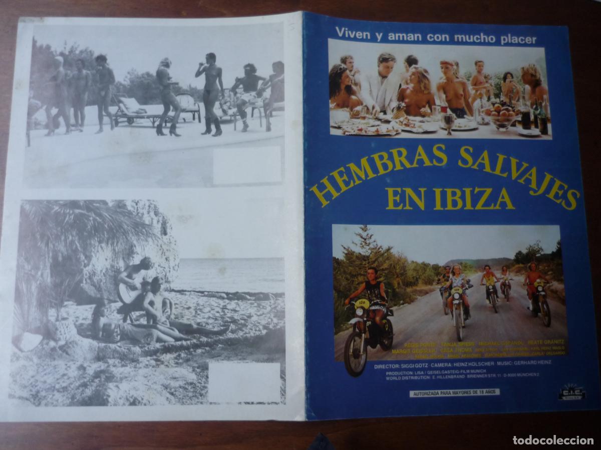 Cine: hembras salvajes en ibiza - guia publicitaria original - tanja spiess bete granitz cine erotico