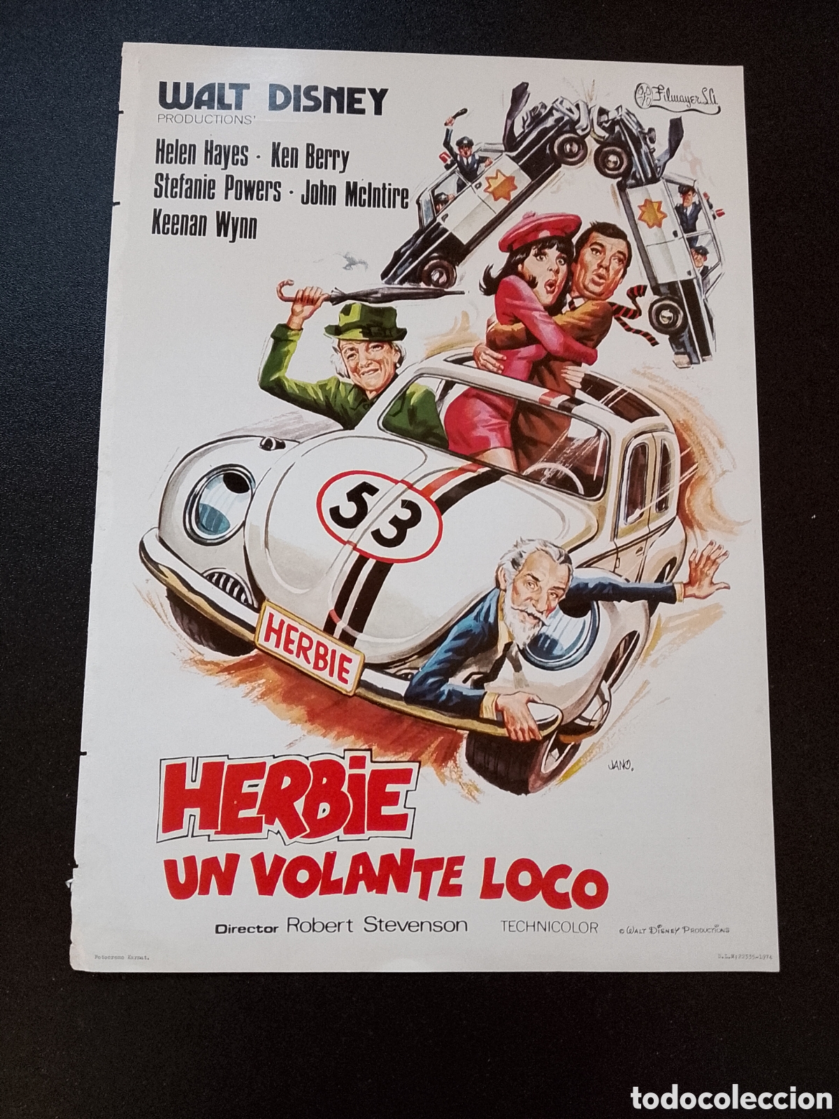 Cine: HERBIE UN VOLANTE LOCO WALT DISNEY GUIA DE CINE ORIGINAL CA86