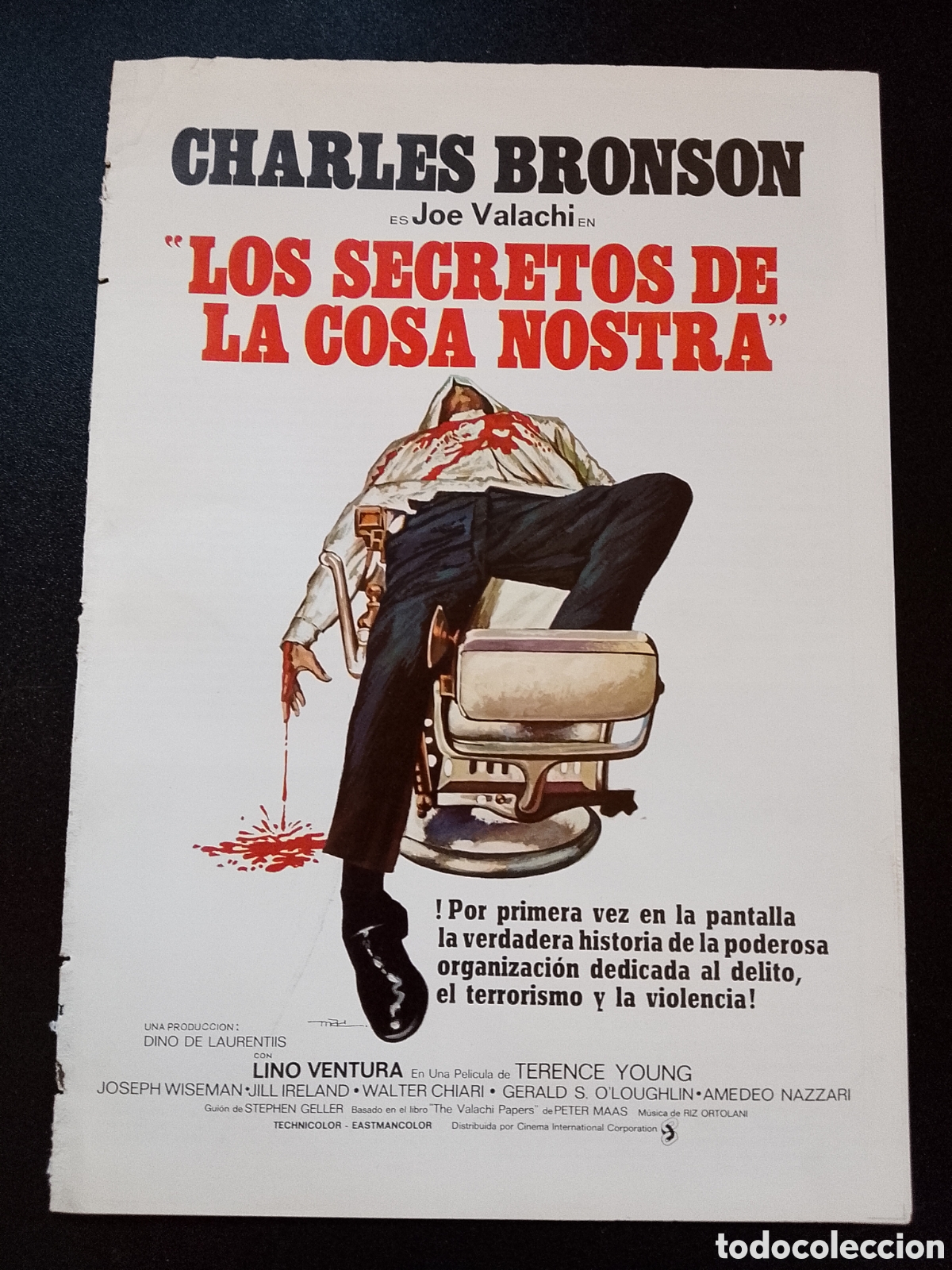 Cine: LOS SECRETOS DE LA COSA NOSTRA CHARLES BRONSON GUIA DE CINE ORIGINAL CA87
